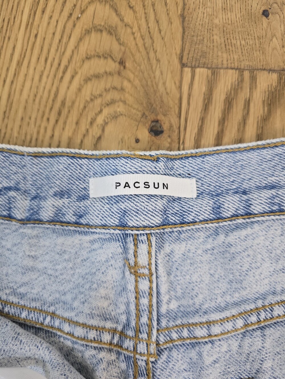 PacSun Light Wash High-Rise Denim Jean Shorts - Picture 7 of 11
